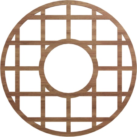 Ekena Millwork O'Neal Wood Fretwork Pierced Ceiling Medallion, Walnut, 20"OD x 7 1/4"ID x 3/8"T CMWP20X20X0375ONWA